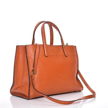 Prada Saffiano Soft Tote Papaya 4 of 19