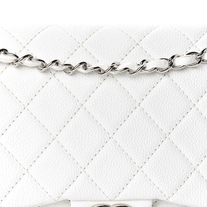 Chanel Caviar Quilted Flap White 10 of 10