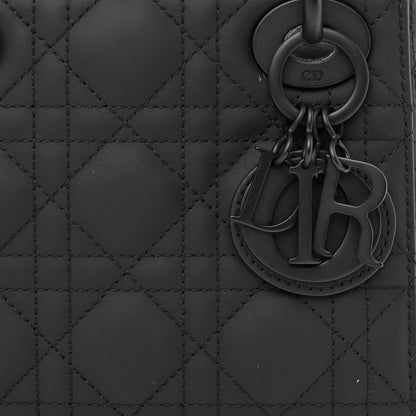 Christian Dior Ultra Matte Calfskin Cannage Mini Lady Dior Black 8 of 11