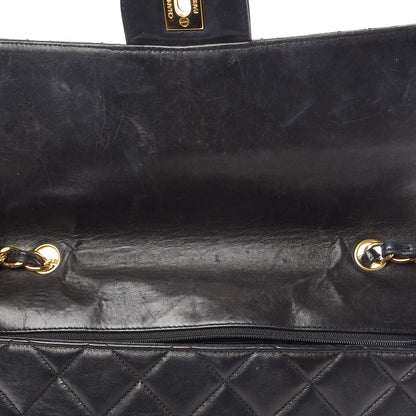 Chanel Lambskin Quilted Jumbo Single Flap Black 10 of 21