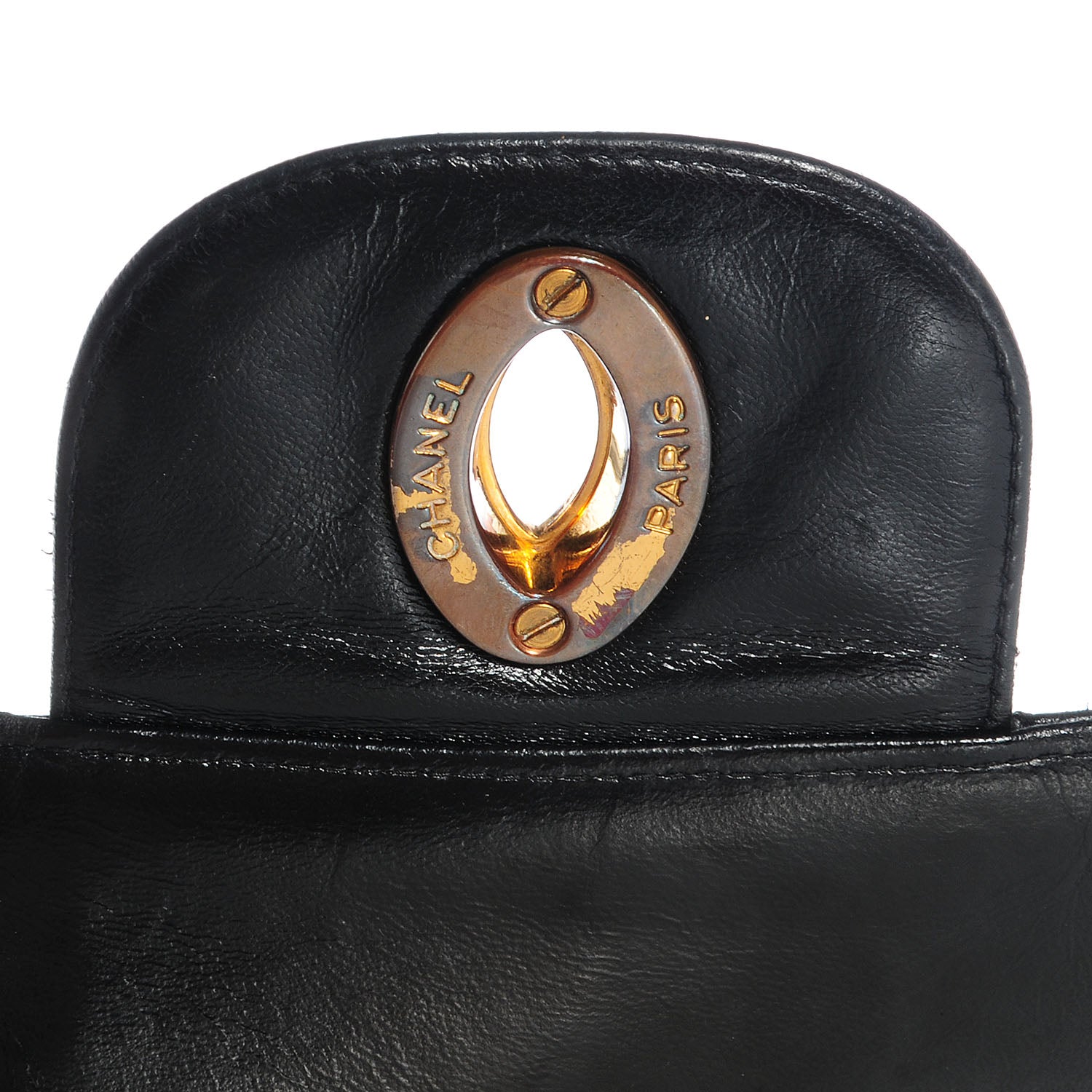 Chanel Lambskin Quilted Jumbo Flap Black 5 of 9