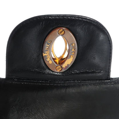 Chanel Lambskin Quilted Jumbo Flap Black 5 of 9