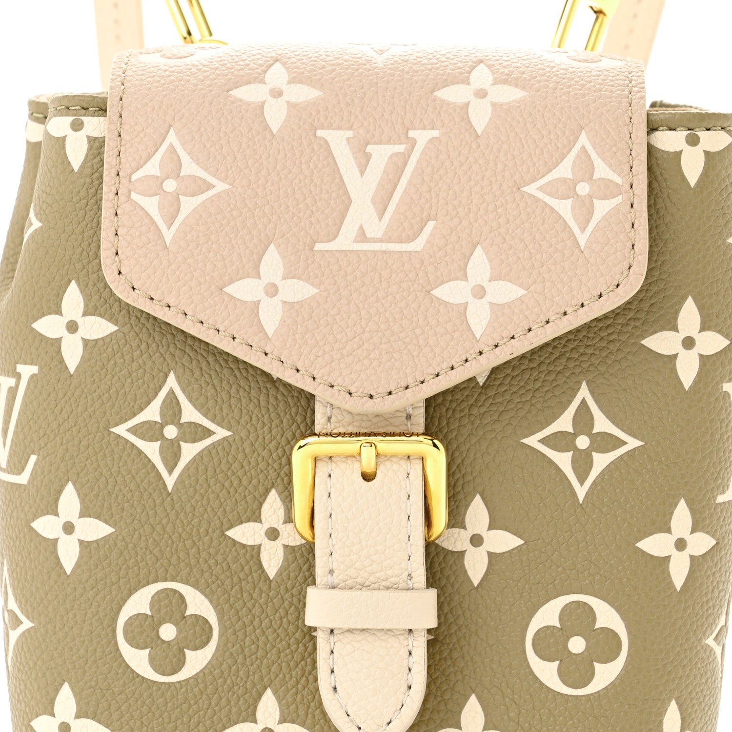 Louis Vuitton Empreinte Monogram Spring in the City Tiny Backpack Kaki Beige Cream 7 of 10
