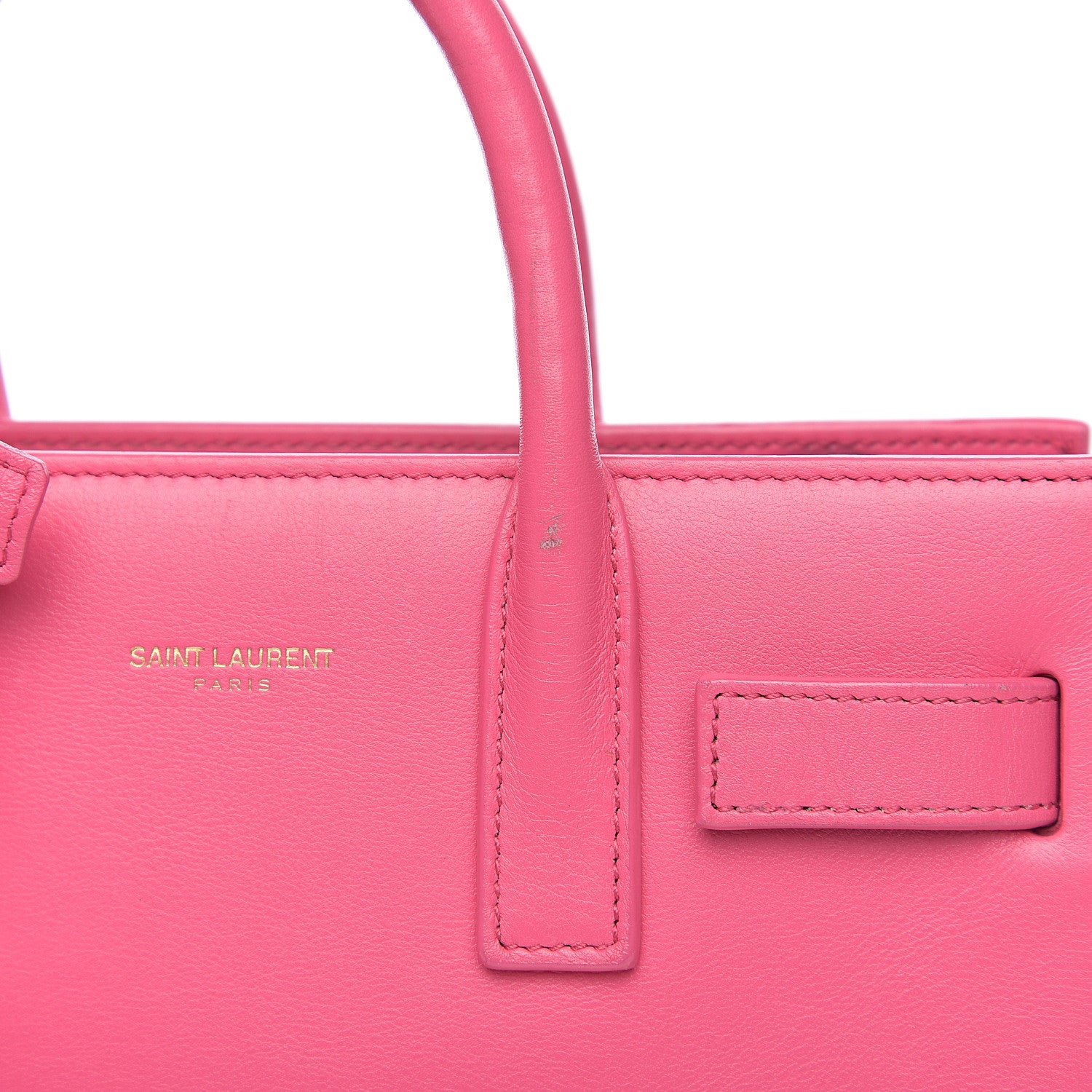Saint Laurent Calfskin Nano Sac De Jour Rose Clair 7 of 10