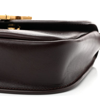 Saint Laurent Calfskin Monogram Woven Small Kaia Satchel Burnt Brown 9 of 9