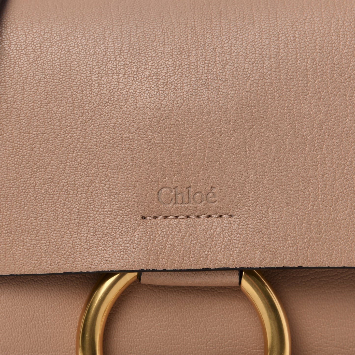 Goatskin Small Faye Shoulder Bag Biscotti Beige