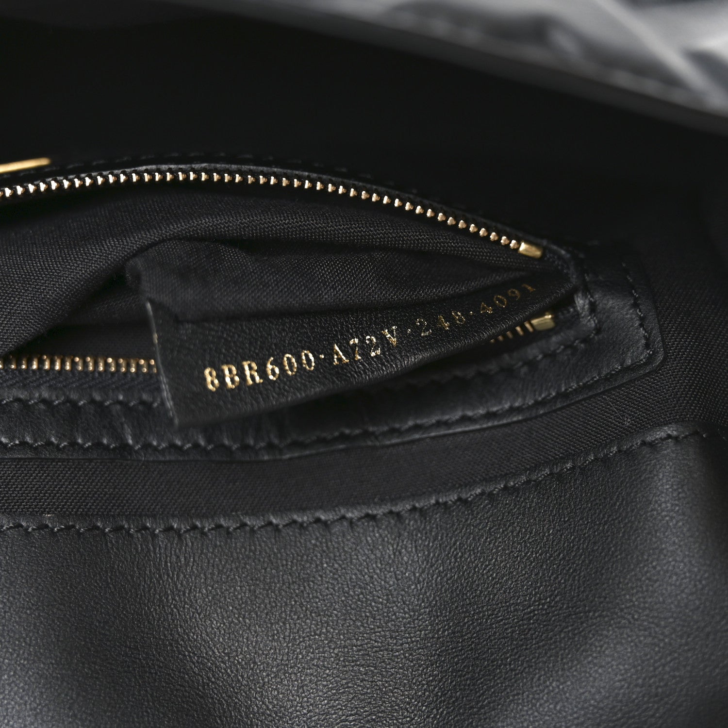 Fendi Nappa FF 1974 Embossed Baguette Black 7 of 10