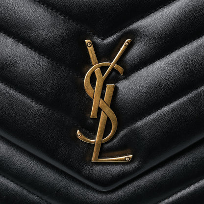 Saint Laurent Calfskin Y Quilted Monogram Medium Loulou Chain Satchel Black 6 of 6