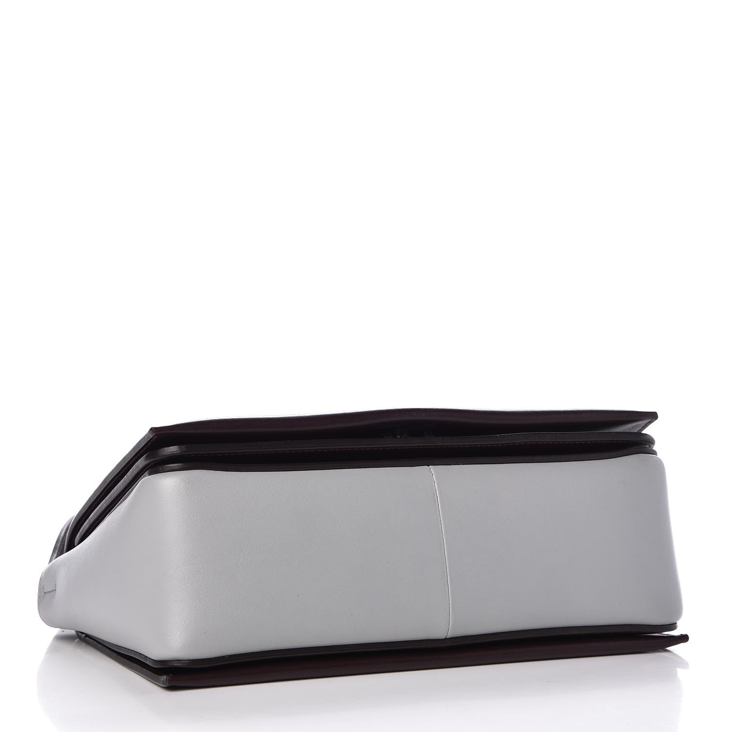Celine Shiny Smooth Calfskin Medium Frame Shoulder Bag Burgundy Pearl Blue 4 of 8