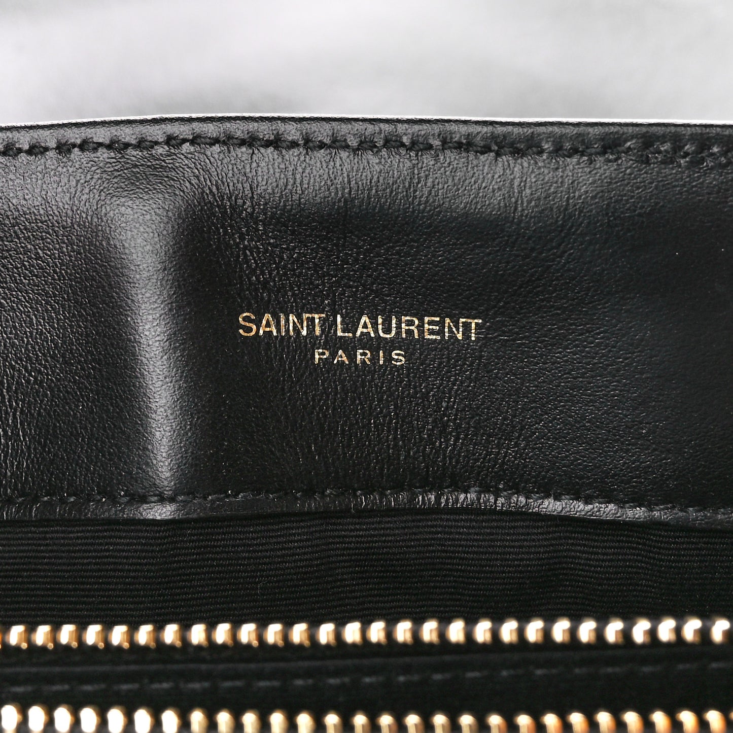 Calfskin Y Quilted Monogram Medium Loulou Chain Satchel Black