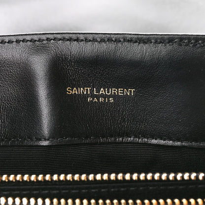 Saint Laurent Calfskin Y Quilted Monogram Medium Loulou Chain Satchel Black 6 of 11