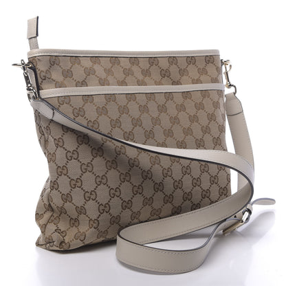 Gucci Monogram Medium Flat Messenger Bag Off White 2 of 9