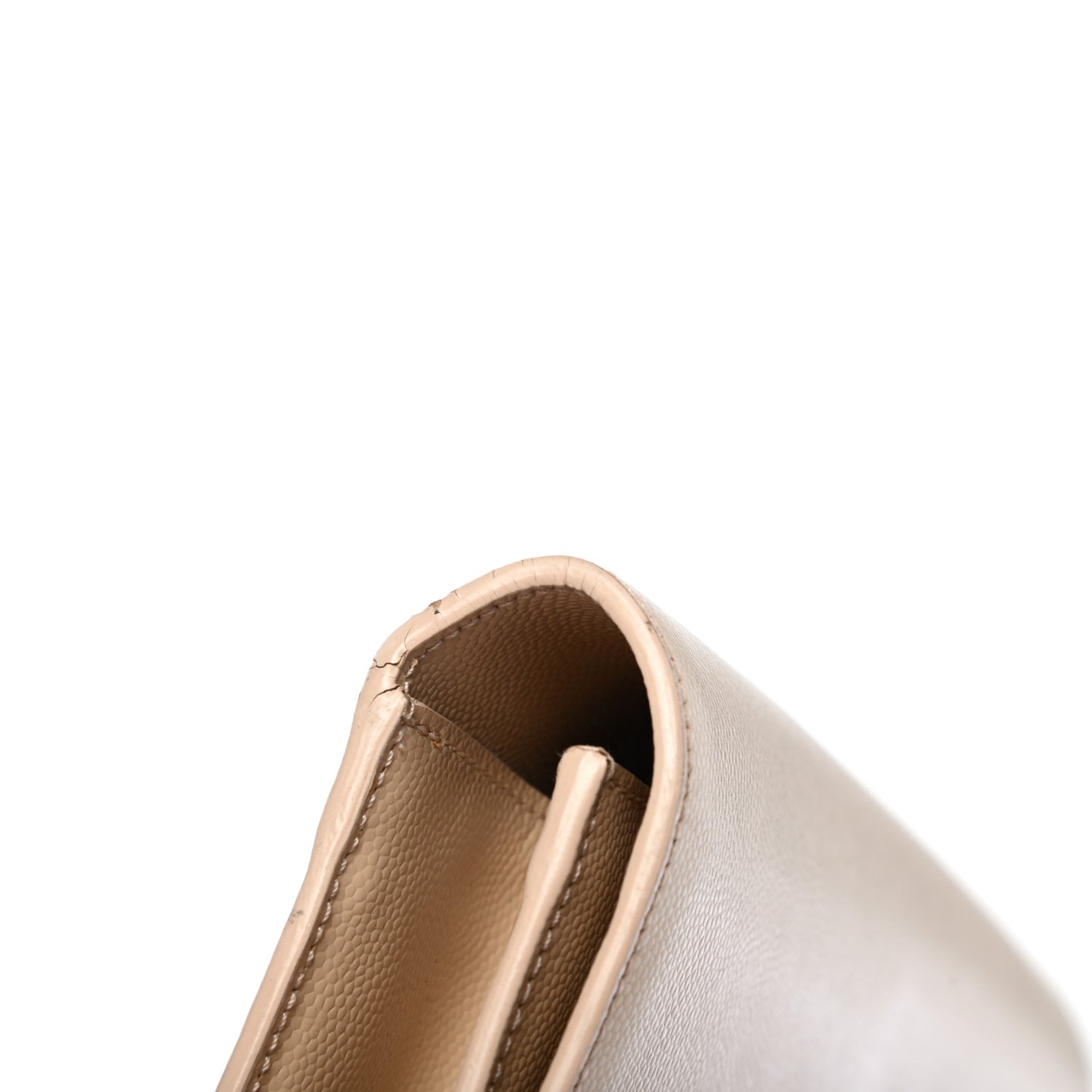 Grain De Poudre Classic Monogram Cassandre Clutch Nude
