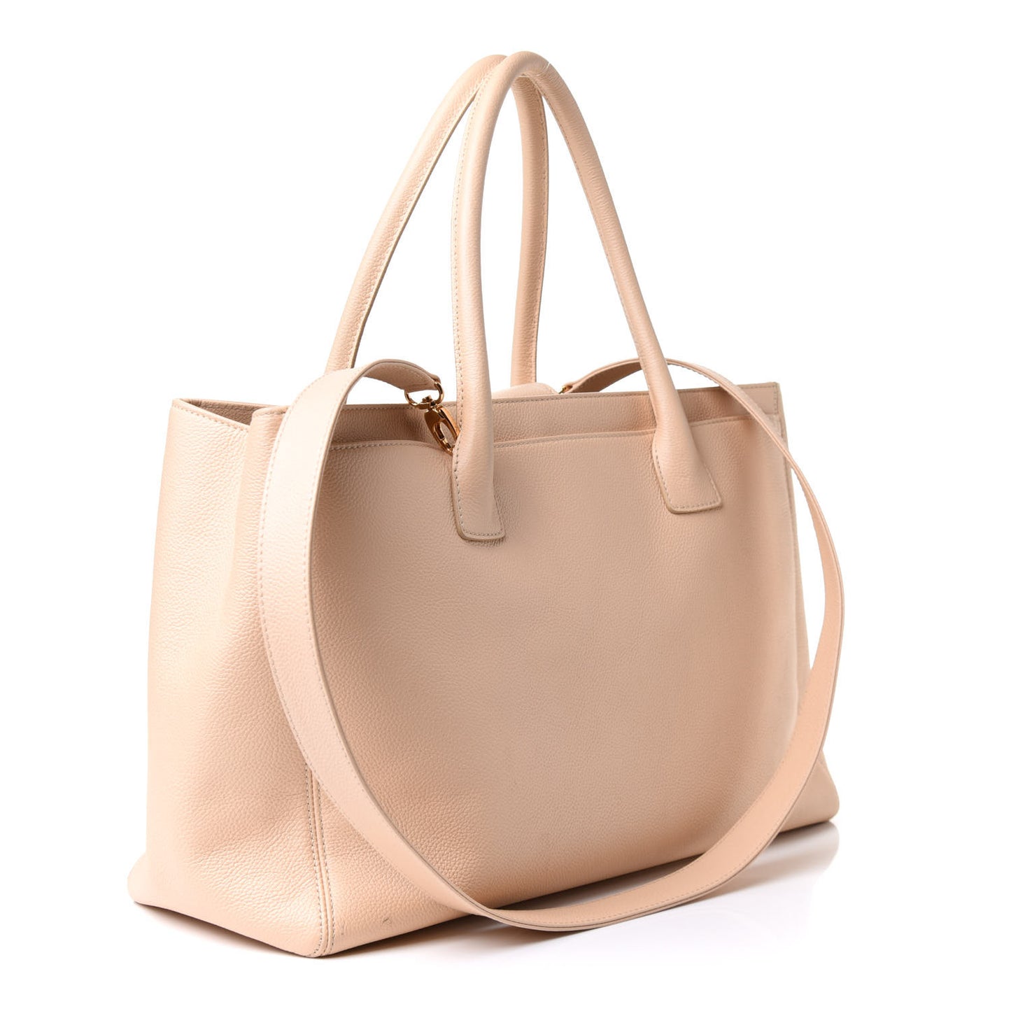 Caviar Cerf Executive Shopper Tote Beige