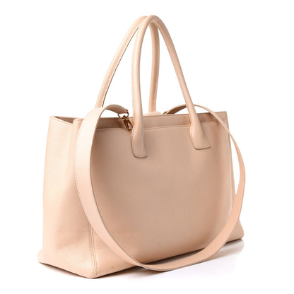 Chanel Caviar Cerf Executive Shopper Tote Beige 2 of 16