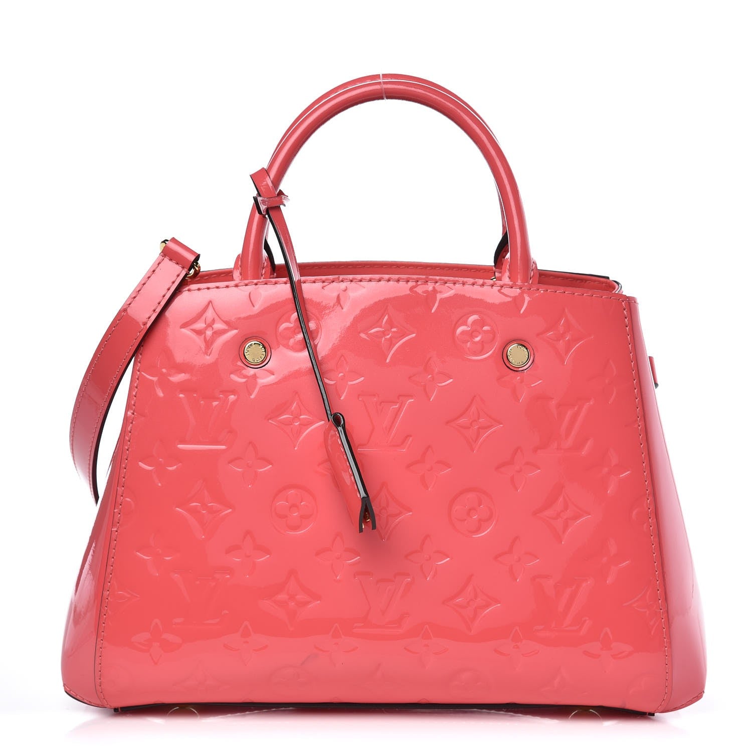 Louis Vuitton Vernis Montaigne BB Rose Litchi 1 of 7