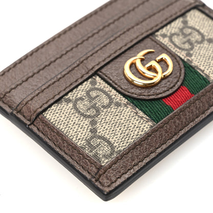 Gucci GG Supreme Monogram Ophidia Card Holder Brown 9 of 11