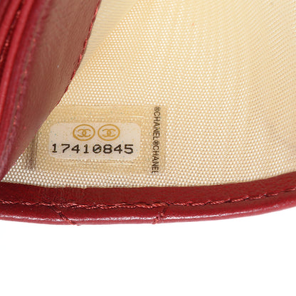 Chanel Lambskin Quilted Card Holder Red 7 of 8
