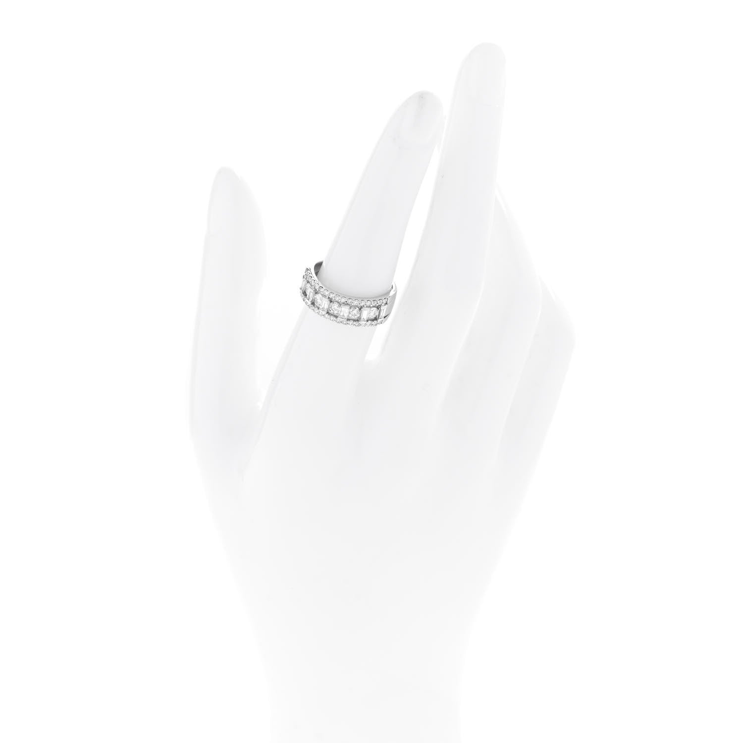 Parker & West by FASHIONPHILE Platinum Diamond 1.00ctw Openwork Band Ring 53 6.25 2 of 9