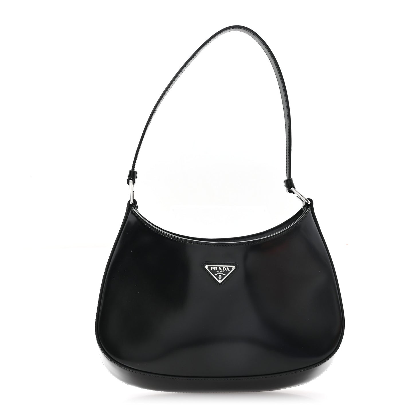 Spazzolato Cleo Shoulder Bag Black