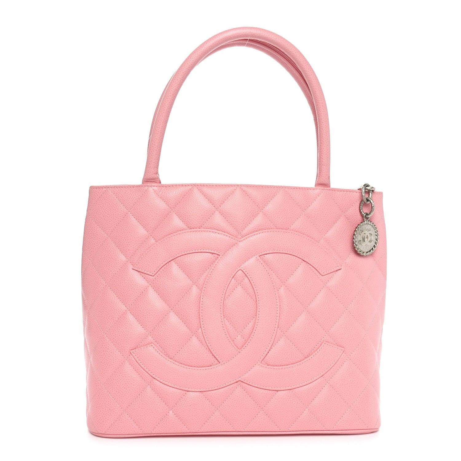 Chanel Caviar Medallion CC Tote Light Pink 1 of 10