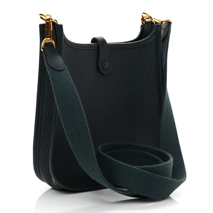 Hermes Taurillon Clemence Evelyne TPM Vert Cypress 2 of 10