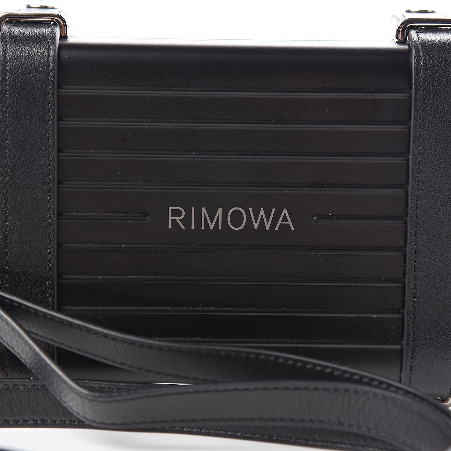 Christian Dior X RIMOWA Aluminum Personal Clutch On Strap Black 11 of 13