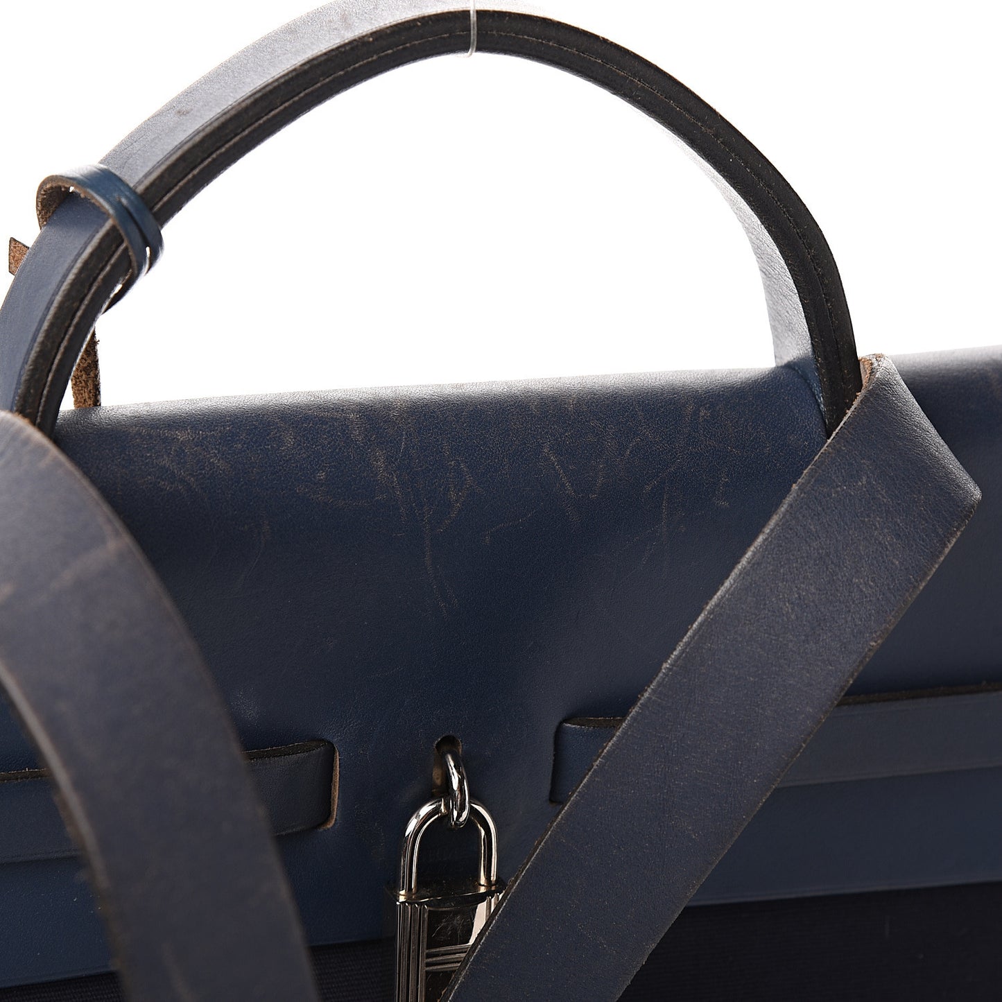 Toile Vache Calfskin Herbag 39 MM Bleu Indigo