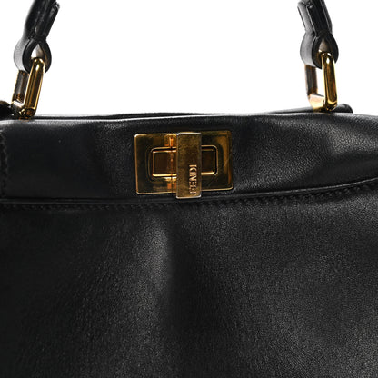 Fendi Nappa Mini Peekaboo Iconic Satchel Black 8 of 14