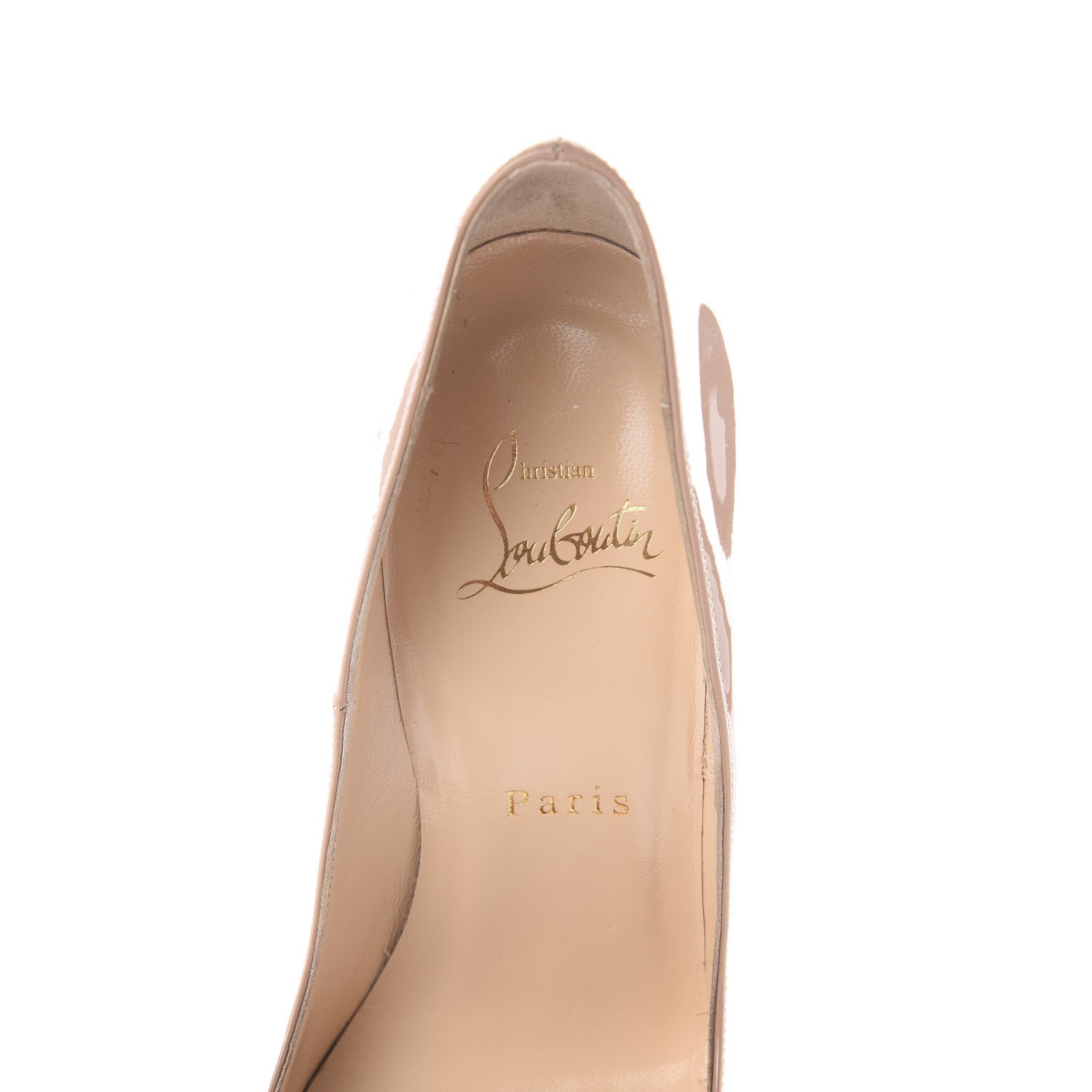 Christian Louboutin Patent So Kate 120 Pumps 36 Nude 7 of 8