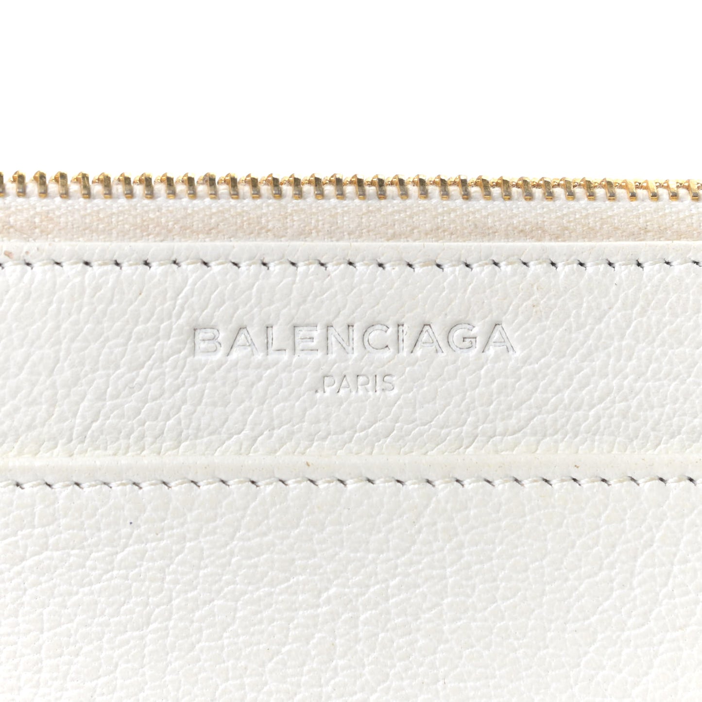 Agneau Gold Metallic Edge Hardware Wallet On Chain White