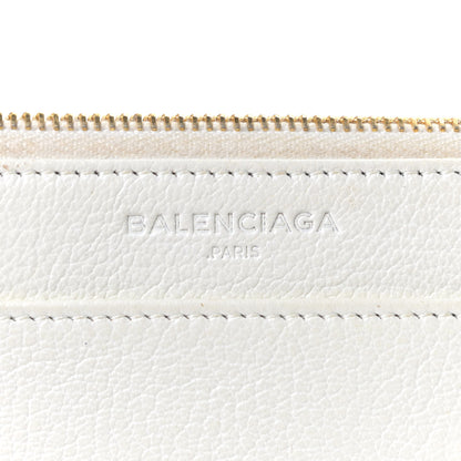Balenciaga Agneau Gold Metallic Edge Hardware Wallet On Chain White 8 of 13
