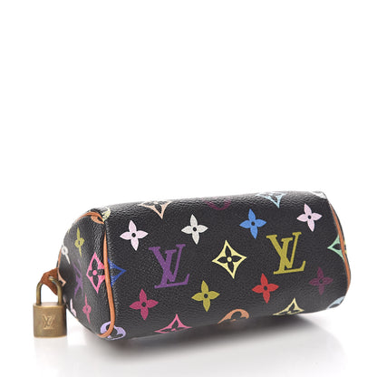 Louis Vuitton Monogram Multicolor Mini Sac HL Speedy Black 4 of 15