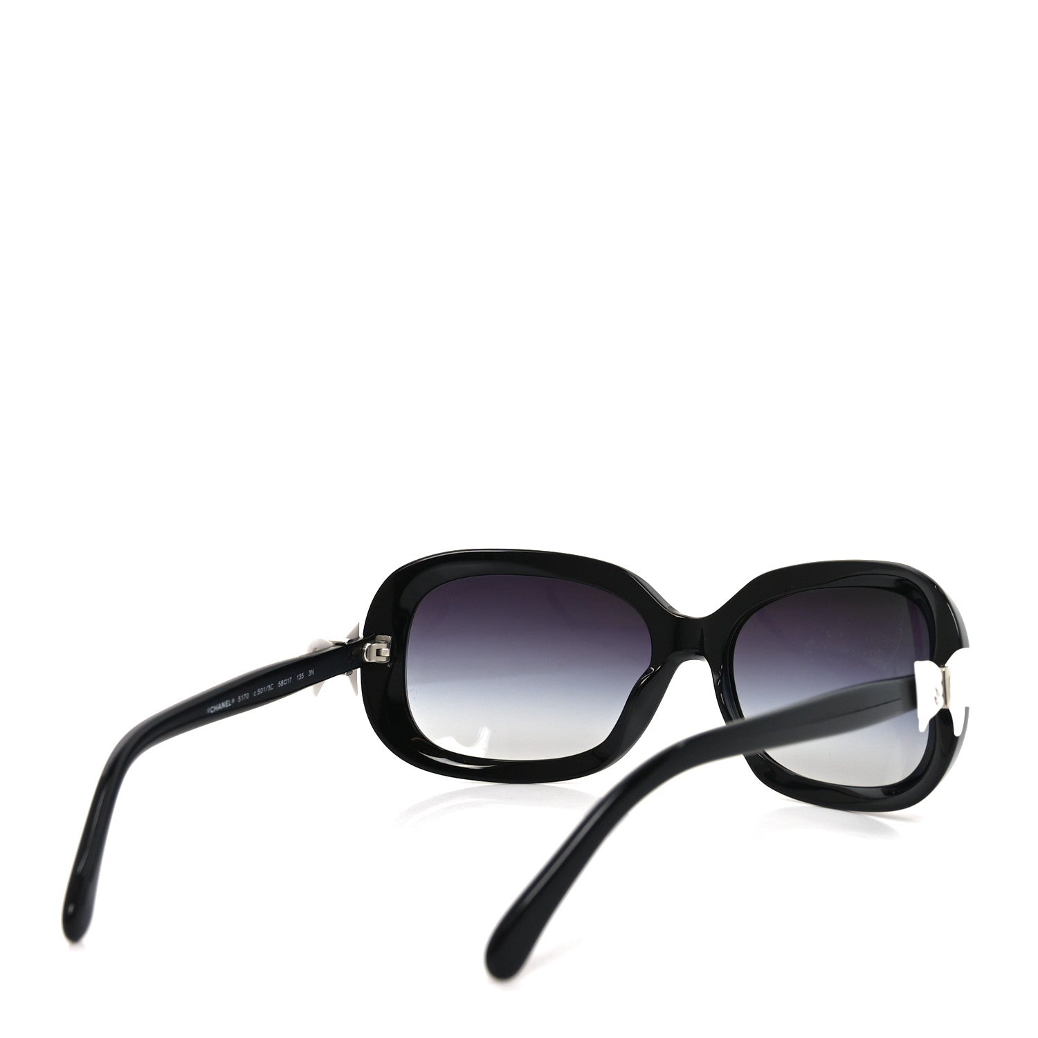 Chanel CC Bow Sunglasses 5170 Black 4 of 7