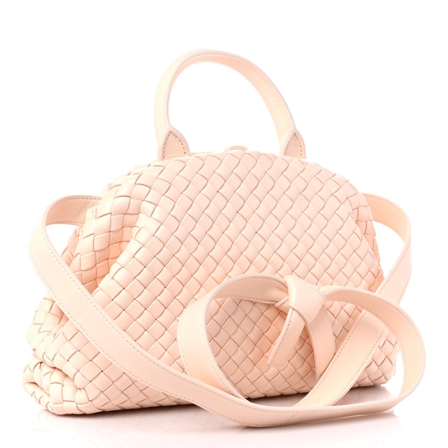 Bottega Veneta Nappa Intreccio Mini Padded Handle Bag Flamingo 3 of 10