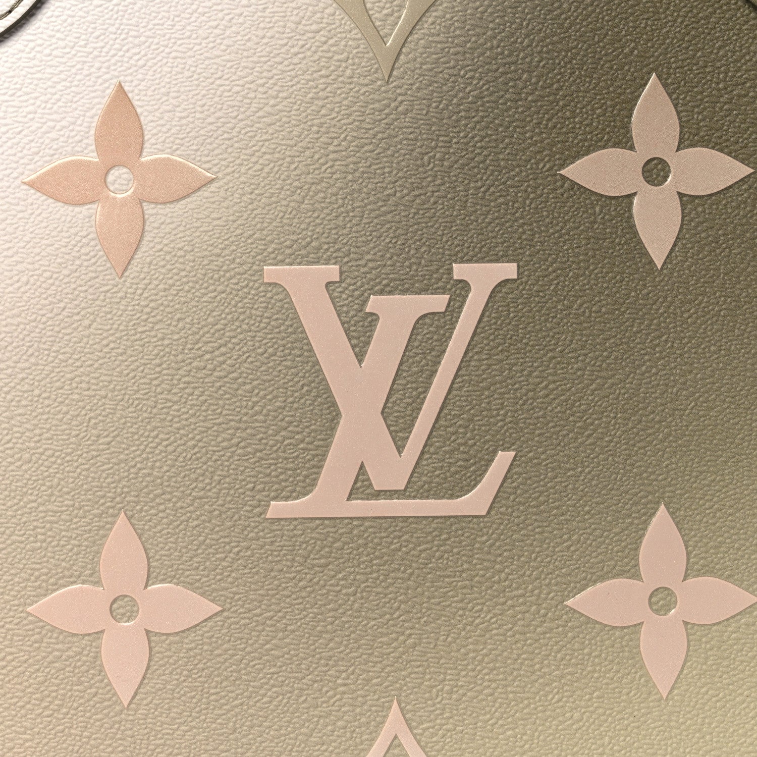 Louis Vuitton Monogram Giant Spring In The City Neverfull MM Sunset Kaki 8 of 10