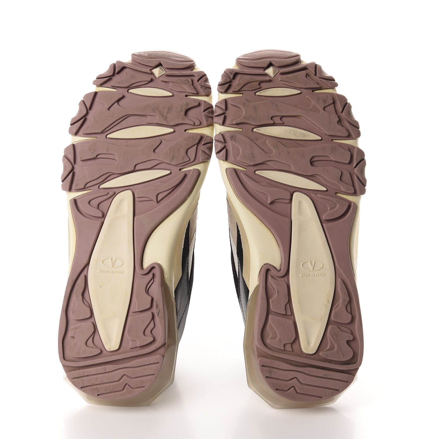 Valentino Garavani Calfskin Sprayed Womens Bounce Sneakers 40 Multicolor 6 of 12