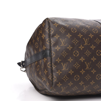 Louis Vuitton Monogram Macassar Keepall Bandouliere 55 8 of 12