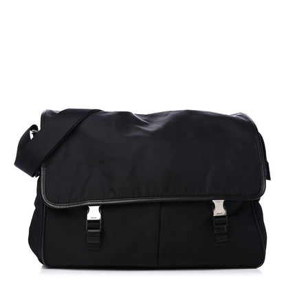 Prada Tessuto Nylon Saffiano Messenger Black 1 of 4