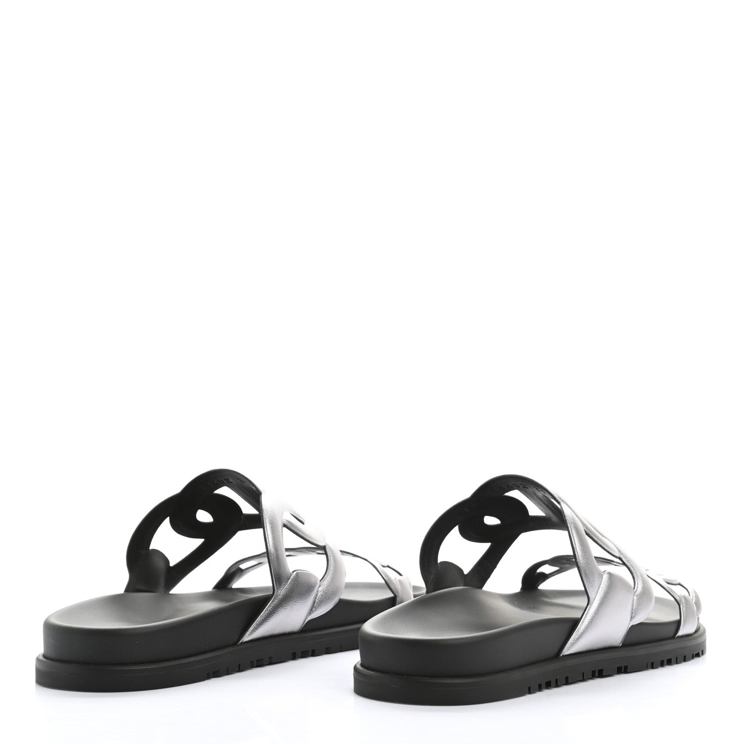 Hermes Nappa Extra Sandals 39 Gris Argent 4 of 10