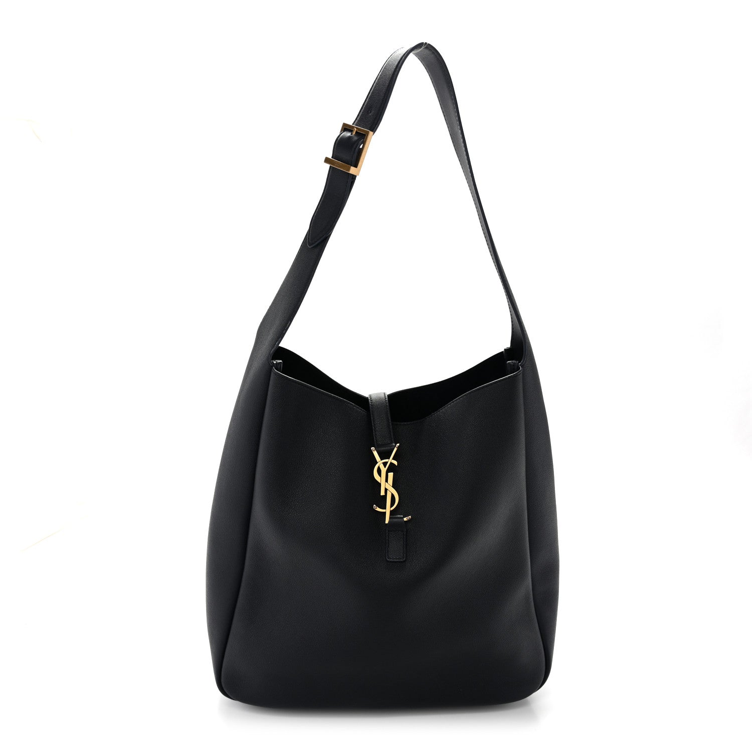 Saint Laurent Supple Calfskin Large Le 5 A 7 Soft Hobo Bleu Abysse 1 of 9