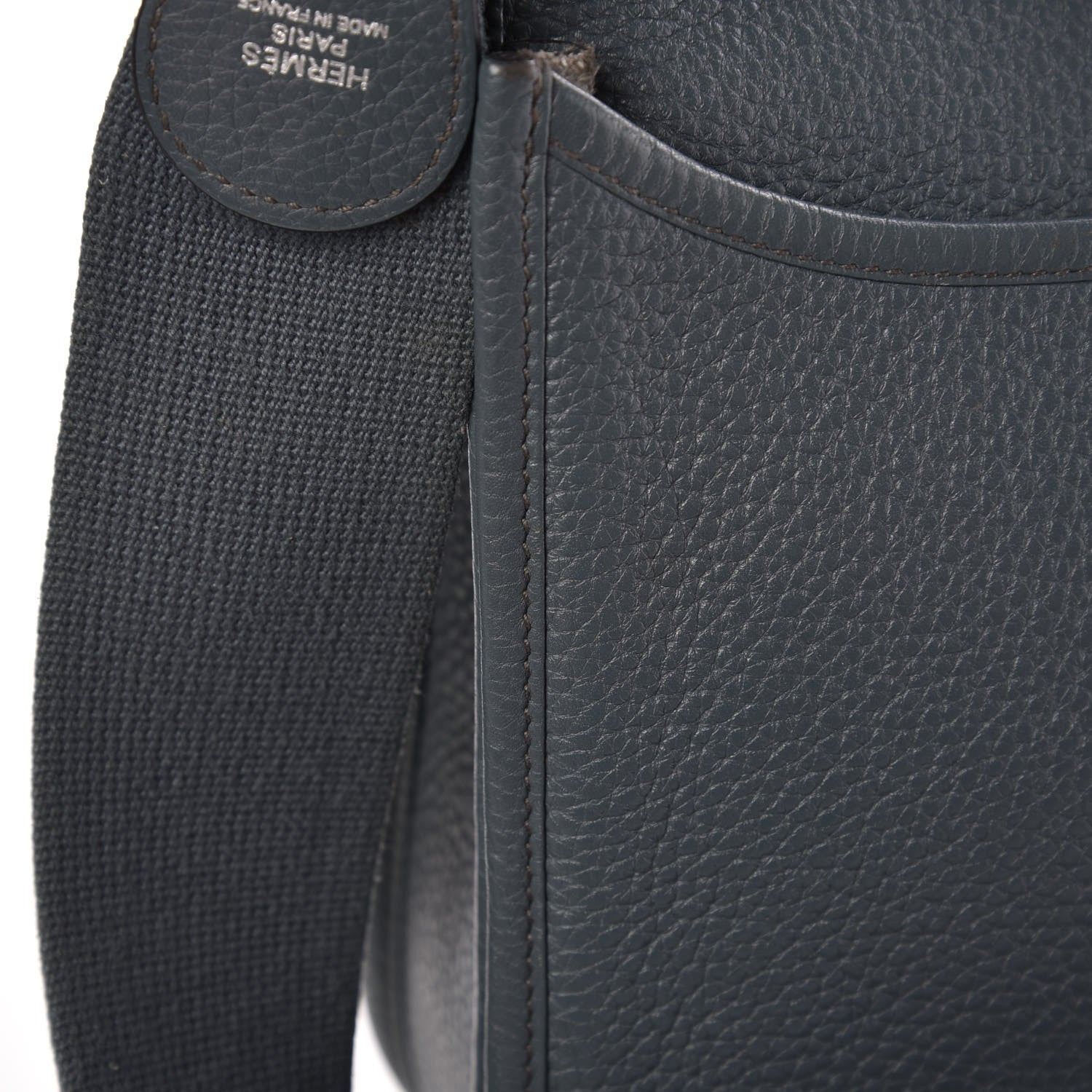 Hermes Taurillon Clemence Evelyne III PM Bleu Orage 18 of 18