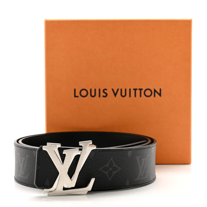 Louis Vuitton Calfskin Monogram Eclipse 40mm Shake LV Initiales Reversible Belt 85 34 8 of 8