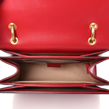Gucci Calfskin Sylvie Web Small Queen Margaret Top Handle Bag Red 5 of 9