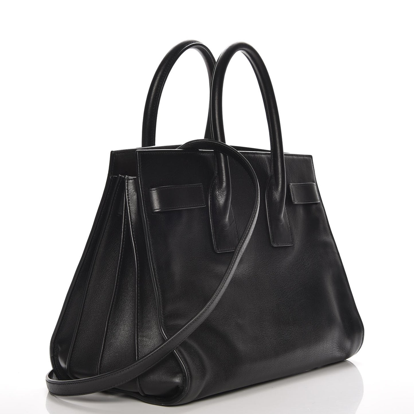 Calfskin Small Sac De Jour Black