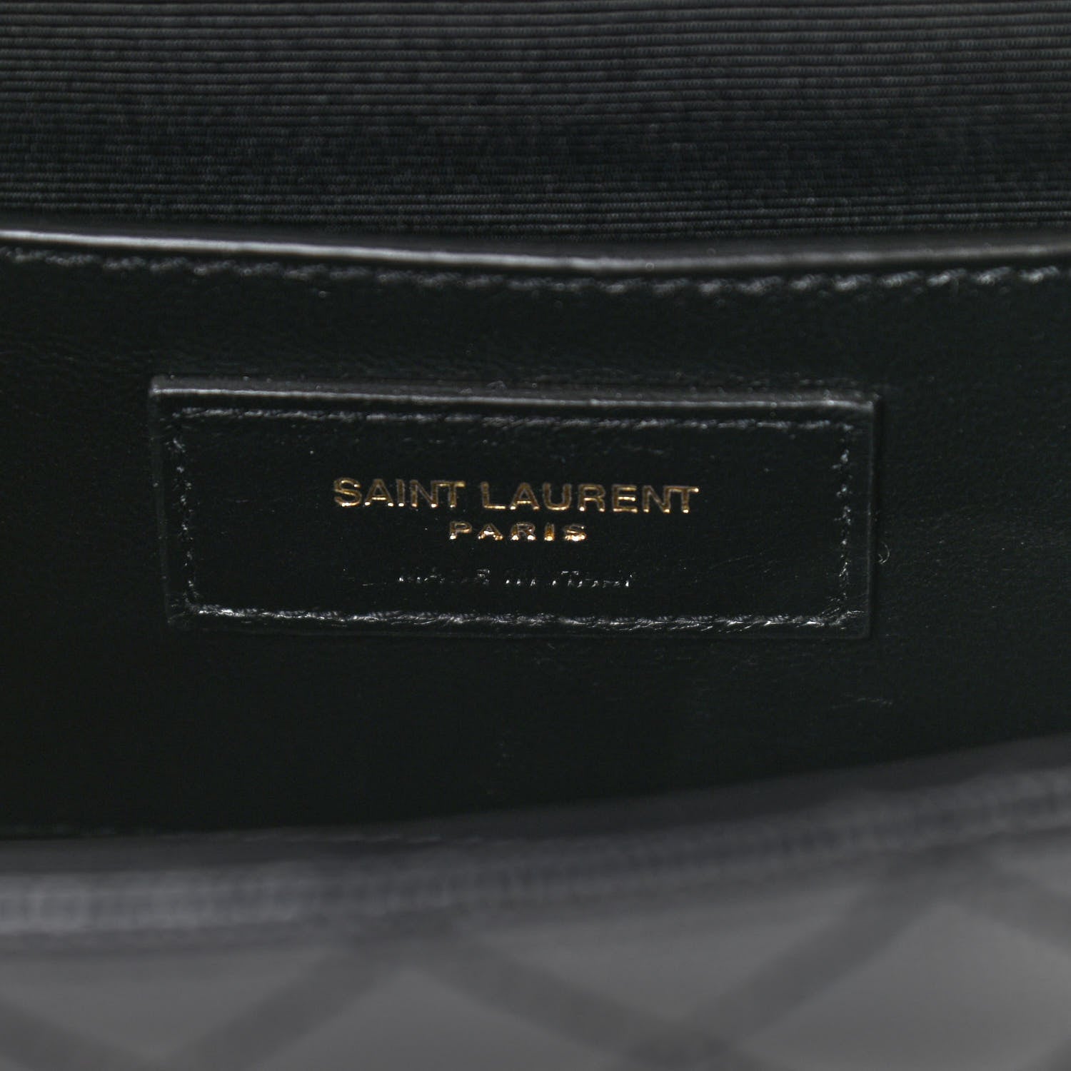 Saint Laurent Grain De Poudre Textured Mixed Matelasse Triquilt Small Monogram Satchel Black 6 of 9