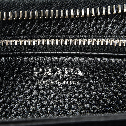 Prada Vitello Phenix Zip Around Wallet Nero Black 7 of 7