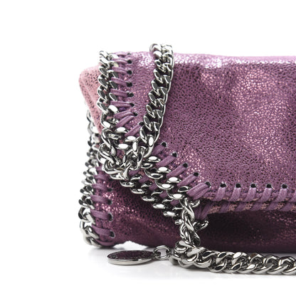 Stella McCartney Metallic Shaggy Deer Degrade Tiny Falabella Tote Purple 10 of 10