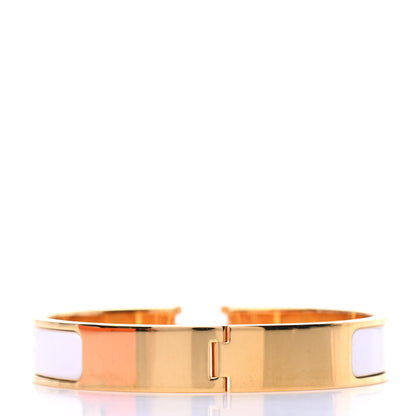 Hermes Enamel Narrow Clic Clac H Bracelet PM White 3 of 5