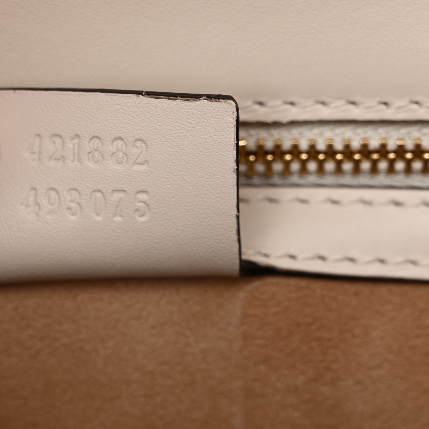 Calfskin Embroidered Small Sylvie Shoulder Bag White